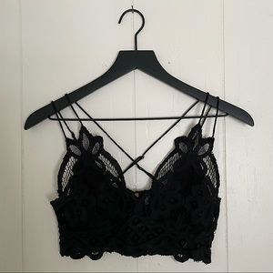 Free People One Adella Bralette Black